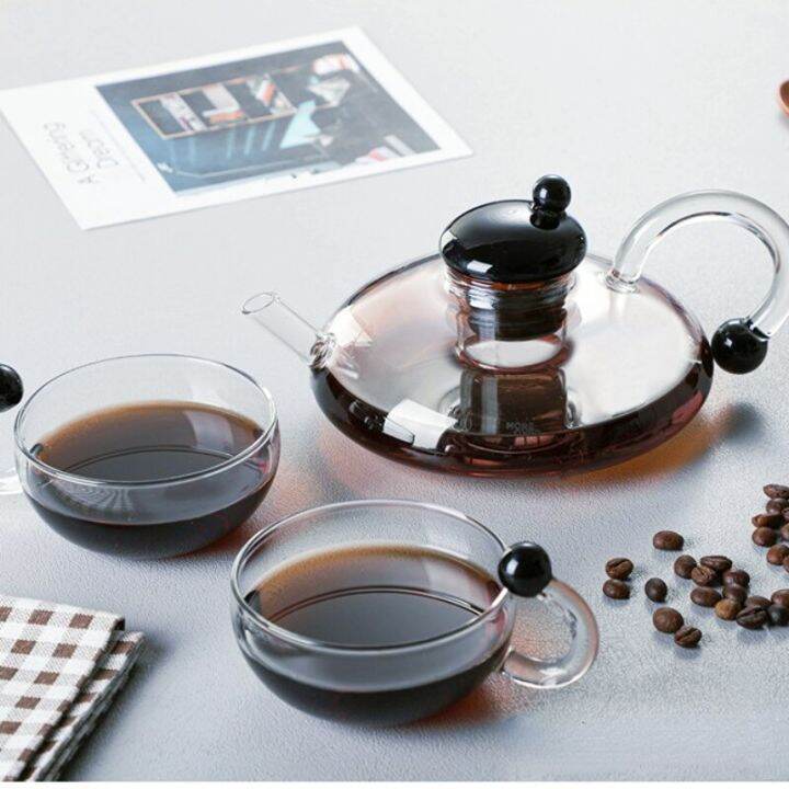 Open Flame Electric Ceramic Oven Borosilicate Glass Teapot Cup Coffee European Glass Teapot With