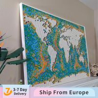 Creative Idea Series 61203หัตถกรรม Art World Map Art Ornament รุ่น11695Pcs Building Blocks อิฐเด็กคริสต์มาสของขวัญ Set