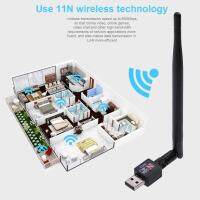 Wifi adapter 600M USB 2.0 Wifi Router Wireless Adapter Network LAN Card with 5 dBI Antenna for Laptop Computer internat TV  USB Network Adapters