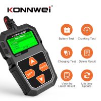 ZZOOI Car Battery Tester 12V KONNWEI KW208 Motorcycle Battery Analyzer 100 to 2000CCA Battery Load Plug Charging Test Cranking Test