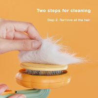 Pumpkin Brush, Self Cleaning Slicker Brush for Shedding Dog Cat Grooming Comb Removes Loose Underlayers and Tangled Hair,