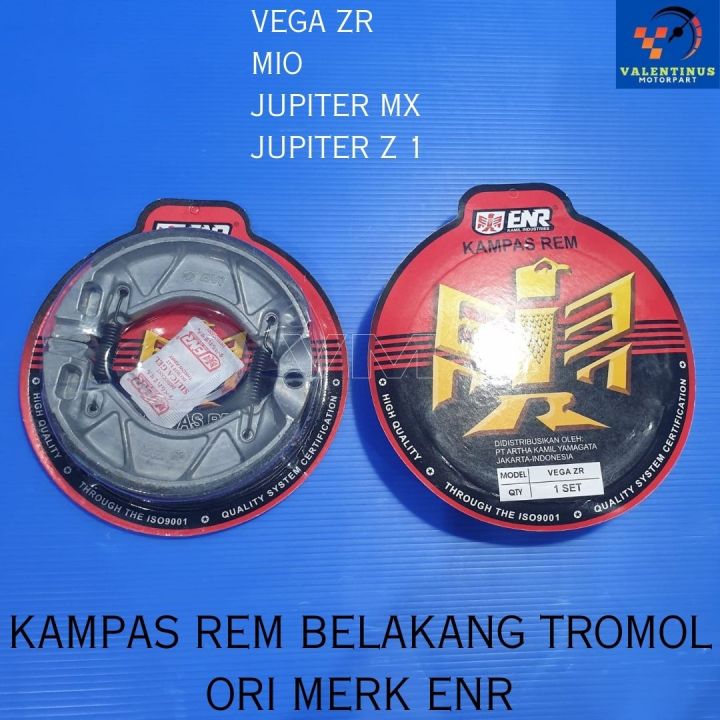 Kampas Rem Belakang Tromol Pirodo Brake Shoe Yamaha Vega Zr Mio Jupiter Mx Jupiter Z Ori Enr