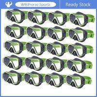 Wildhorse 20ชิ้นแว่นตาดำน้ำมุมมองที่ชัดเจนแว่นตากันน้ำกับ Alat Snorkeling ฝาครอบจมูก