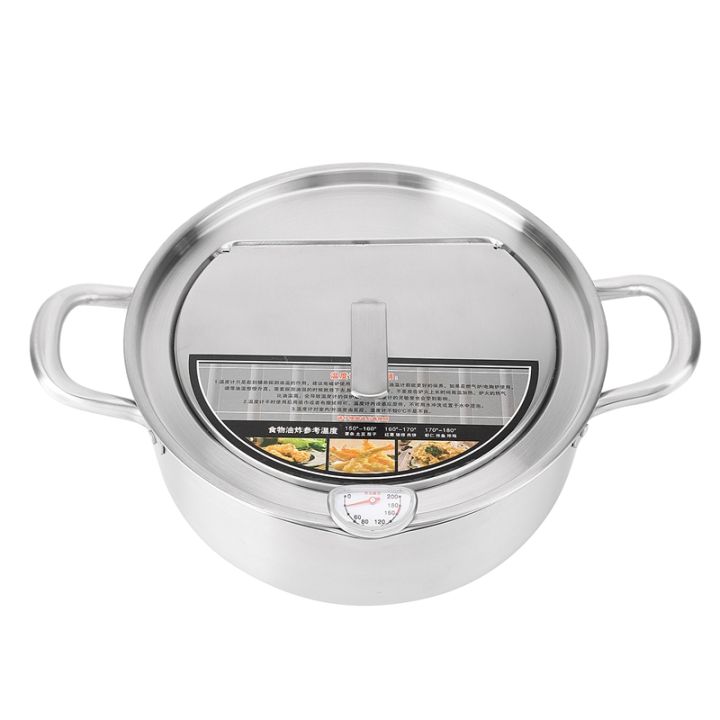 Japanese Style Deep Frying Pot Tempura Fryer Pan Temperature Control