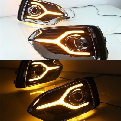 LED DRL Daytime Running ไฟตัดหมอกไฟเลี้ยวสำหรับ Hyundai Accent 2017-2019