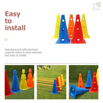 ：《》{“】= Cones Training Soccer Equipment Marker Cone Football Sports Practice Skating Roller Party Favors Agility Obstacles Flexible Goal