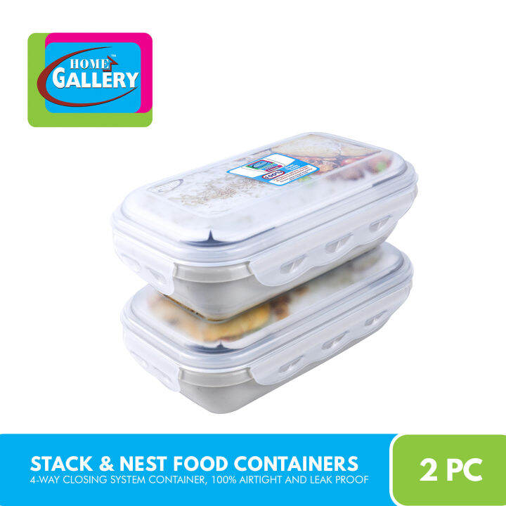 Home Gallery Stack & Nest Enjoyland Food Containers Gift Set 580ml 2pcs