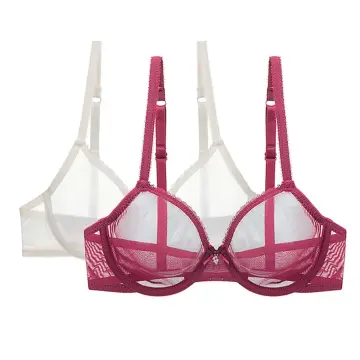 Fairy with Steel Ring Half Cup Bra Upper Support Transparent Bra