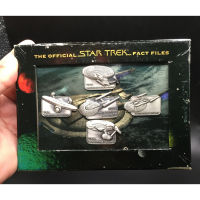 Star Trek pin badge set FACT FILES Diagosini file japan import RARE !!!