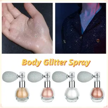 Glitter Spray, Body Shiny Glitter Spray for Skin, Face, Hair and