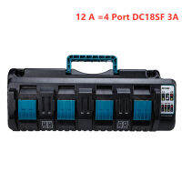 Hot For Makita DC18SF 4-Port Fast Optimized Charger 14.4V 18V Li-ion 3A Output Charger For BL1830,BL1430,DC18RD with USB port