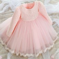 Baby Girls Birthday Dresses 3 6 12 18 24 Months Newborn Baptism Party Tutu Christening Gown Infant 1 2 Year Lace Princess Dress