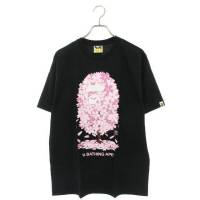 A Bathing Ape 001TEH201027X Sakura Monkey Print T Shirt Men s L