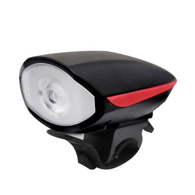 【สินค้าใหม่】ด้านหน้ามีแตรไฟ LED สำหรับรถจักรยานแสง USB แบบชาร์จได้จักรยานช่วงกว้างพร้อมการเตือนความปลอดภัยไฟหน้าจักรยานกันน้ำ