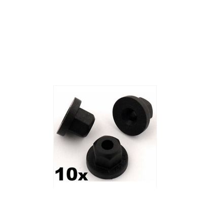10x For Audi Plastic Nuts- Unthreaded 4mm diameter hole Engine Undertray Splashguard