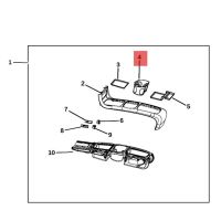 Car Front Center Cup Holder Liner Insert 1WV70DX9AA for Grand Caravan Town&amp;Country 2011-2020 1WV70 DX9AA