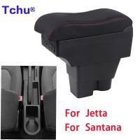 For Volkswagen VW Jetta MK6 Armrest For Volkswagen VW Santana Armrest box Modification Parts Add Storage Box Car Accessories USB