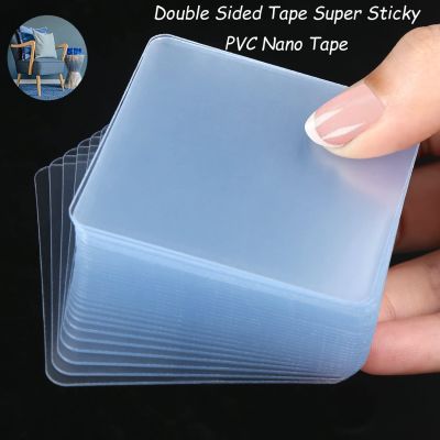 20/10Pcs Double Sided Tape Super Sticky PVC Nano Tape Transparent No Trace Reusable Waterproof Adhesive Home Supplies Adhesives Tape