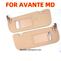 ม่านบังแดดรถยนต์ที่มีกระจกเครื่องสำอางภายในม่านบังแดด Visor Pad LH RH สำหรับ HYUNDAI Elantra MD AVANTE MD 2011 2012