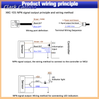 Clark Carrida เครื่องวัดระดับของเหลวแบบไร้สัมผัส DC 5V,เซ็นเซอร์โมดูลเซ็นเซอร์ระดับน้ำแบบ Capacitive เซ็นเซอร์สวิตช์ระดับของเหลวเซ็นเซอร์ตรวจจับบอร์ดเอาท์พุท NPN