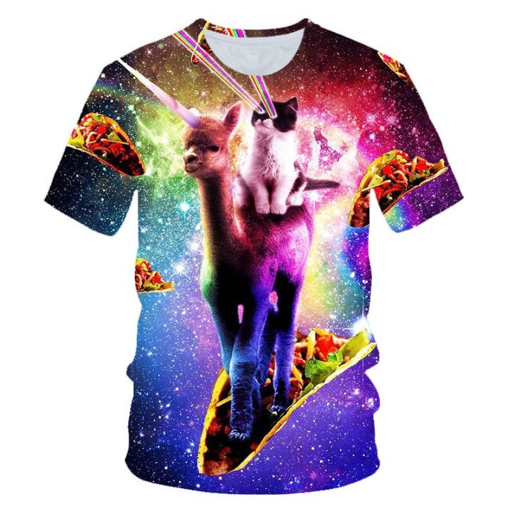 4-20y-children-3d-t-shirt-boys-girls-universe-galaxy-cat-unicorn-pizza-dog-moon-funny-anime-printed-t-shirt-kids-fashion-tshirts