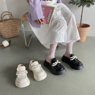 royallovers ส่งเร็ว🚚🚚🚚สุภาพสตรีรองเท้าผู้หญิง2022ฤดูใบไม้ผลิและฤดูใบไม้ร่วงใหม่ Mary Jane รองเท้าหนังขนาดเล็กผู้หญิง Retro หนาด้านล่าง JK รองเท้าผู้หญิง