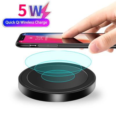 5W Wireless Charger Pad Power Bank Ultra-thin Wireless Charger Dock Station for Samsung Galaxy S6 S7 S8 S9 iPhone XS X 8 Plus