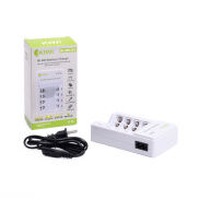 Bộ sạc pin Kiwi 4 khay NI-MH AA chính hãng