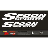 สติ๊กเกอร์ spoon spoonsport ลัทธิ Honda ติดกระจกหลัง