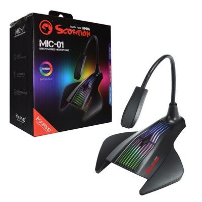 MARVO MIC-01 ไมค์ USB ไฟ RGB