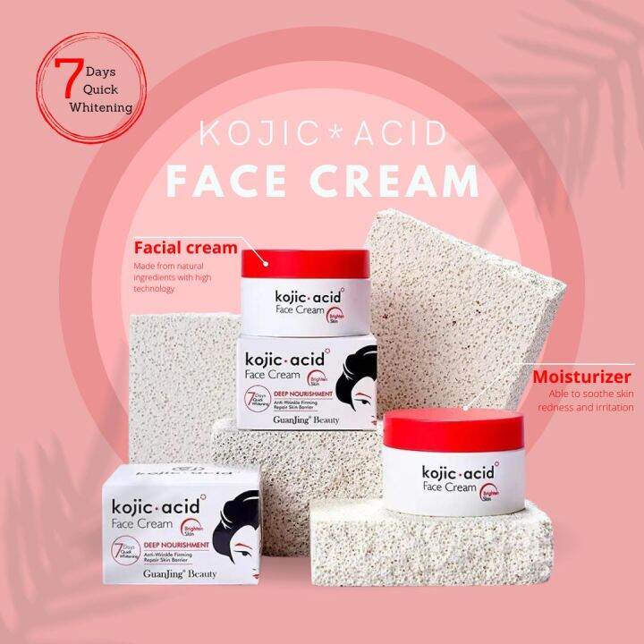 Authentic Kojie San Kojic Acid Whitening Face Cream Lightens skin and