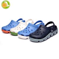 CODjoxhz895 Crocs Duet Sport Clog Mens shoes couple sandals slippers(FREE JIBBITZ WOVEN BAG)