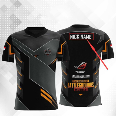 Mens T-shirt/Customized Team Ml Game Jersey Aov T-shirt, Pubg Free Nickname, and  【 Fun 】