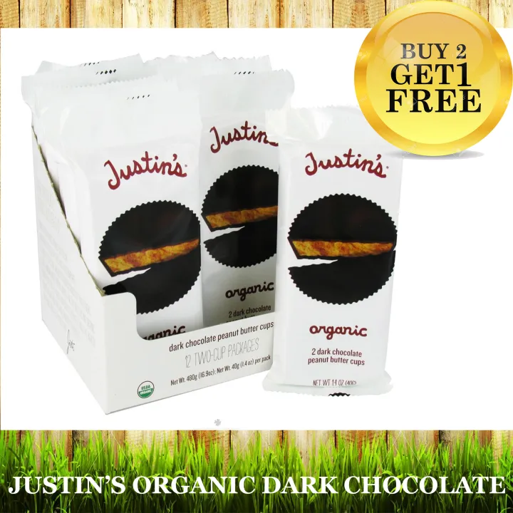 Justin's Dark Chocolate Peanut Butter Cups Are Vegan BUY 2 TAKE 1 FREE