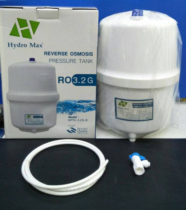 treatton-unipure-hydro-ro-pressure-tank-ถังเก็บน้ำ-ถังความดัน-3-2-gallon-12-ลิตร-วาล์วน้ำ-ท่อน้ำ-pe-2-ม-ใช้กับ-เครื่องกรอง-เครืองกรองน้ำ-ro-คะ