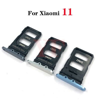 ‘；【。- For  Mi 11 Pro Lite Ultra Sim Card Tray Slot Holder Adapter Socket Replacement Parts