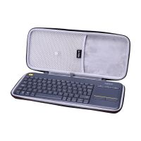 LTGEM ฮาร์ดเคส EVA สำหรับ Logitech K400บวกแป้นพิมพ์กับทัชแพดห้องนั่งเล่นไร้สายสำหรับบ้านโรงภาพยนตร์ของเล่นเชื่อมต่อกันทีวี