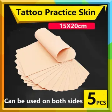 Tattoo Supplies Practice Skin 12 SHEETS Double Sides Fake Skin