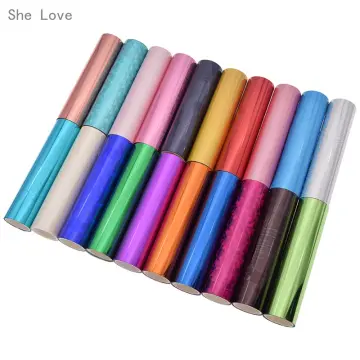 19.3cmx5m Holographic Foil Roll Toner Reactive Foil for Laser Printer  Laminator Hot Stamping Holographic Foils for Cards Crafts