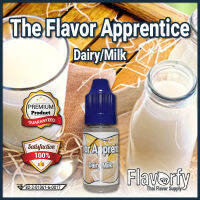 The Flavor Apprentice Dairy/Milk - นมสด - กลิ่นผสมอาหาร - ผ่านการรับรองจาก อย. ประเทศไทย บรรจุและขายโดย Flavorfy กลิ่นผสมอาหารอเนกประสงค์ เหมาะสำหรับ ลูกอม, กัมมี่, น้ำผลไม้, เบเกอรี่, ไอศครีม, ของเหลวอื่่นๆ