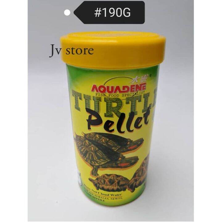 Aquadene Turtle Pellet Tortoise Newt Reptile Feed Food 190gram Lazada