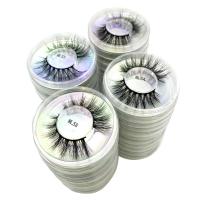 1 pair False eyelashes Round packet Natural 3D mink eyelashes