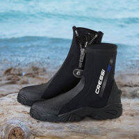 Cressi Korsor Rigide Sole Boots 5มม.นีโอพรีนดำน้ำพร้อมซิป