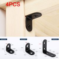 4 Pcs/Set L Shape Fixed Bracket Connector New Thickened Stainless Steel 90 Degree Wood Board Support Connector Black Corner Code Fishing Reels