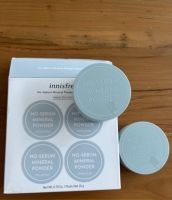 innisfreeแพ็ค4ตลับNo sebum moisture powder (5g) อินนิสฟรี ของแท้มีสติ๊กเกอร์ติดคาดมากลับตลับแป้ง(ส่ง3วัน)