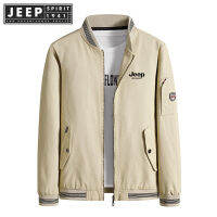 JEEP SPIRIT 1941 ESTD ผู้ชายผ้าฝ้ายเสื้อแจ็คเก็ตฤดูใบไม้ร่วงฤดูหนาวเสื้อกันลมลำลองทหารแฟชั่น Business