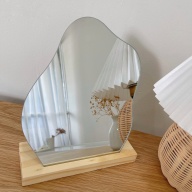 Gương để bàn decor có đế gỗ VUADECOR cao cấp thumbnail