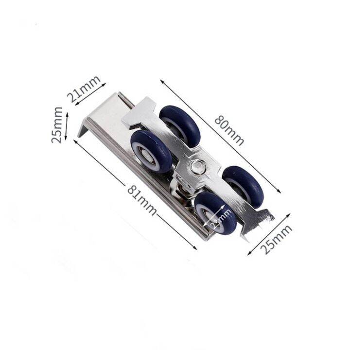 sociable-บัฟเฟอร์-ล้อประตูบานเลื่อน-ตู้เสื้อผ้าในตู้เสื้อผ้า-โลหะสำหรับตกแต่ง-ล้อแขวนประตู-สากลสากลสากล-การยกกระชับ-ชุดลูกกลิ้งประตู-ประตูพับได้