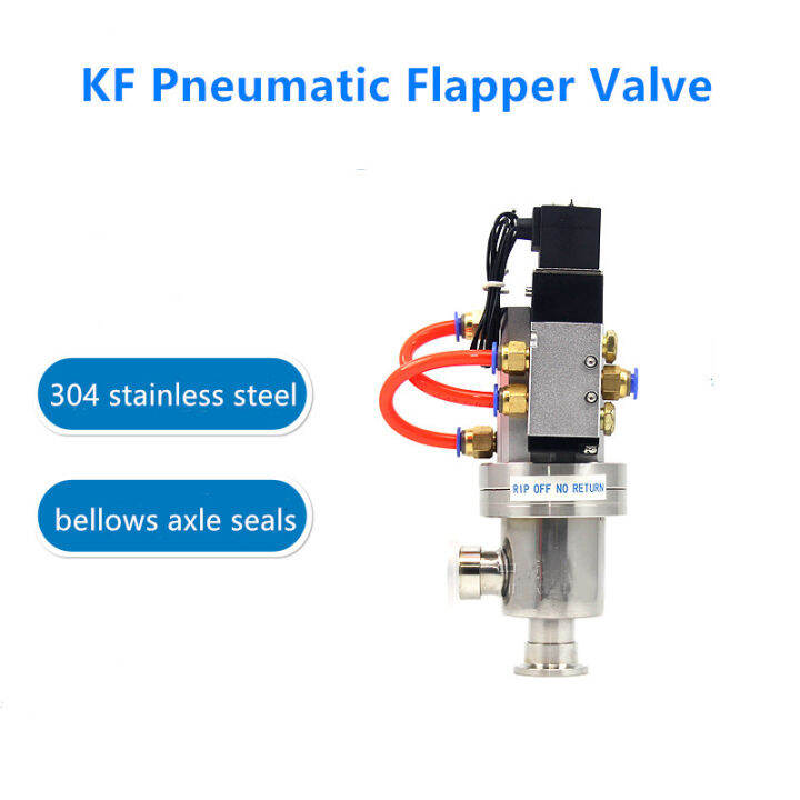 KF Right Angle Ltype Valve Pneumatic SS304 Vacuum Baffle Valve Quick