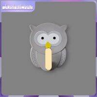 Household Key Holder Multi-function Plastic Owl Hook Household Storage Hook Adhesive Hook Cartoon Owl Punch-free Wall Hooks Picture Hangers Hooks